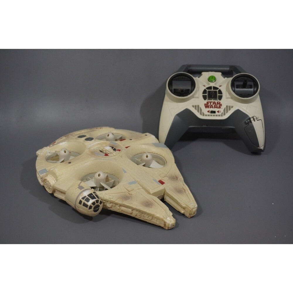 Air Hogs Star Wars RC Ultimate Millennium Falcon Quadcopter Drone Functional